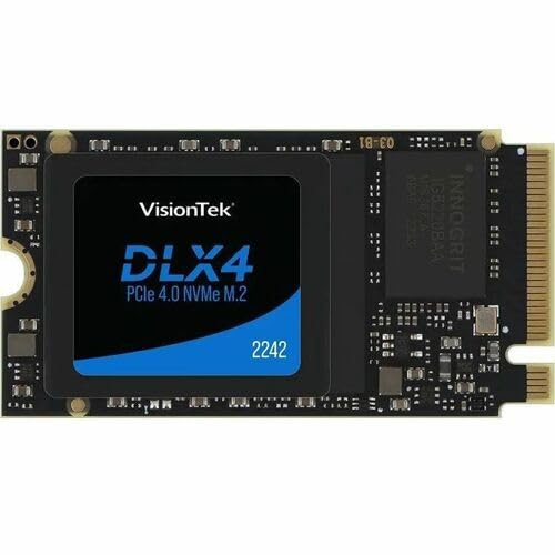 VisionTek DLX4 512GB �\���b�h�X�e�[�g�h���C�u - M.2 2242 �����^ - PCI Express NVMe [PCI Express NVMe 4.0 x4]
