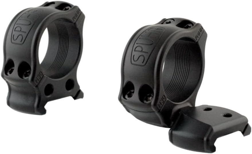 Spuhr Hunting Series 30mm Pick Cant Scope Rings, 1" Height, Aesthetic Top Cover, Durable and Stable, Compatible with Pick and Weaver Bases (HPC30-25A)