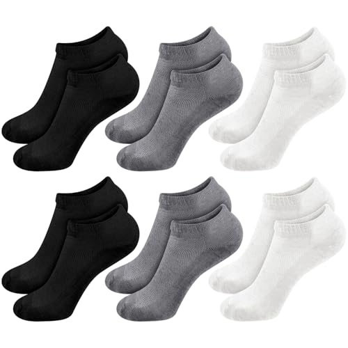 Image of Mepase 6 Pairs Flax Linen Ankle Socks for Women Men 88% Organic Thin Breathable Mesh Low Cut Quick Dry Moisture Wicking Socks