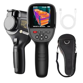 Termocamera 256x192 con Dual-Light Fusion, -4~1022°F, Termocamera a Infrarossi Portatile per ispezione Domestica, Rilevamento di Perdite di Impianti Idraulici Elettrici HVAC e Manutenzione Meccanica