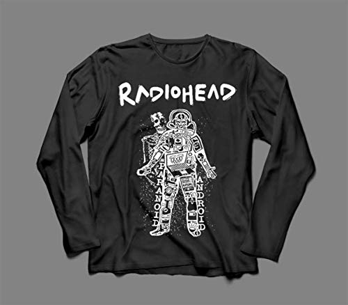 Camiseta/Camisa Manga Longa Feminina Radiohead Tamanho:P;Cor:Preto