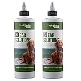 LIQUIDHEALTH K9 Dog Ear Cleaner Wash Solutions - Infection Cleaning Hygiene Treatment Drops for Dogs