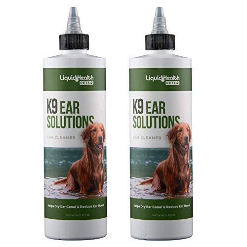 Liquidhealth K9 Dog Ear Cleaner Wash Solutions - Infection Cleaning Hygiene Treatment Drops For Dogs, Canines And Puppies 12 Fl Oz (2 Pack) #TOP2