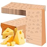 MotiMind 15 Count Cheese Storage Bags for Refrigerator 10.6 x 6 Inches Cheese Paper Bags, Sandwiches, Wrapping