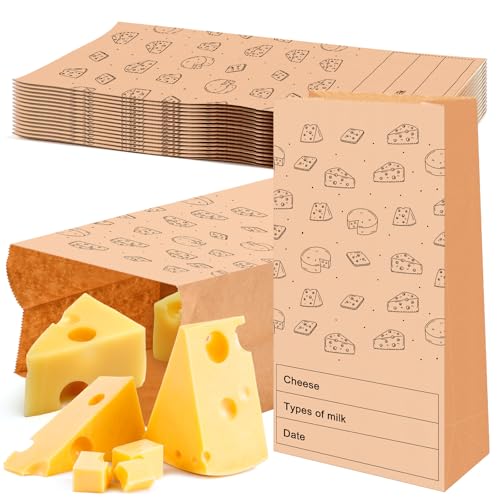 MotiMind Cheese Storage Bags, 15 Pack, 10.6 x 6 Inches