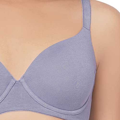 Image of Essentials Padded Wired 3 /4th Cup Everyday Wear Cotton Blend T-Shirt Bra