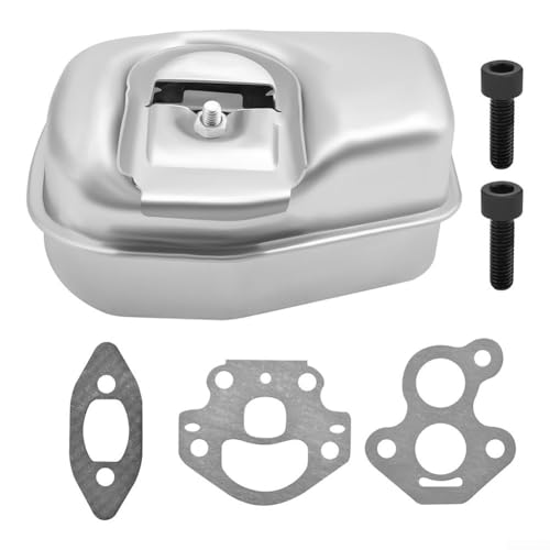 QOXEZY 1 kit silencieux de tronçonneuse construction robuste pour 545006007 et 530071887, matériau métallique, argent