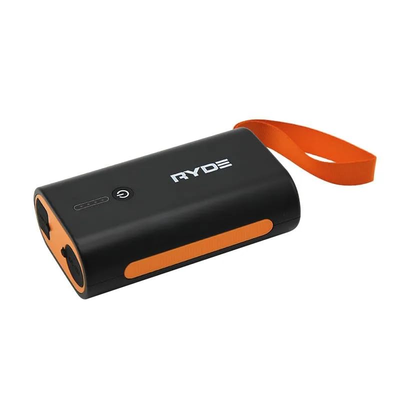 RYDE Batterie Portable 12V pour Pompe Électrique Sup – Batterie Externe 4000 mAh avec Prise Allume-Cigare – Autonomie sans Fil pour Gonfleur, Glacière et Accessoires – Rechargeable Via USB – Noir