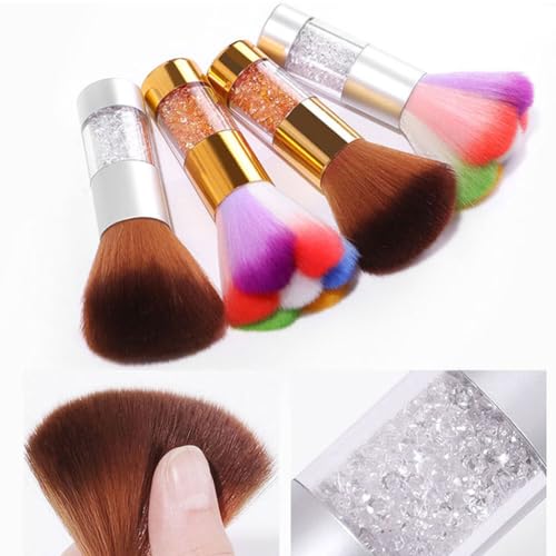 Escova de pó para unhas, pincel removedor de pó para arte de unhas, ferramenta de limpeza de pó de m