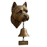 Willkommens Türklingeln Mit Hundemotiv | Lustige Mit Tiermotiv Vintage Dekorative Türklingeln Glocke,Türklingel Mit Hundekopf Für Vorbau - Für Eingang, Vorbau, Gartengelände, Wohnbereich,