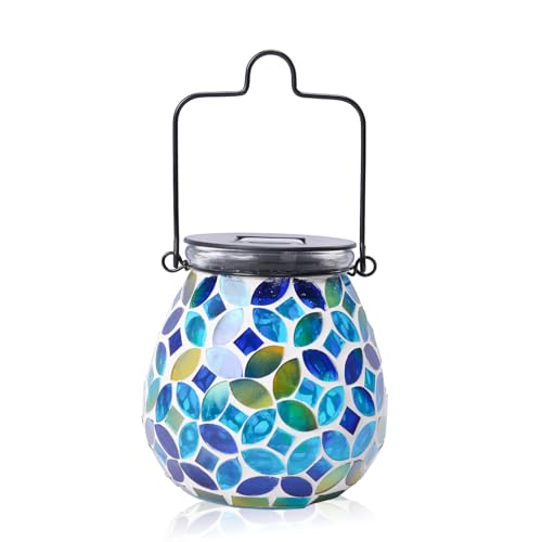 Bshine Mosaic Solar Lantern – Outdoor Waterproof Garden Light