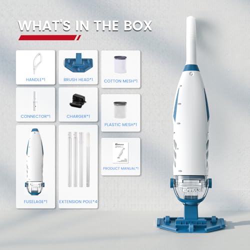 Image of PC68 Pool Vacuum, Upgraded 26.5 GPM Beast-Level Suction