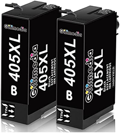 405XL Ink Cartridges Black, for Epson 405 XL 405XL Black Suitcase Ink Cartridges, Work for Epson WorkForce WF-4820DTWF WF-4830DTWF WF-3820DTWF WF-3825DTWF WF-4825DTWF WF-7310DTW Printer Ink, 2 Packs