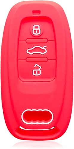 Funda de silicona para llave de coche para Audi S4 S5 S6 S7 S8 RS GT A4L A5 A6L A7L A8 Q3 Q4 Q5L Q6 Q7 Q8 Carcasa de silicona para llave de coche