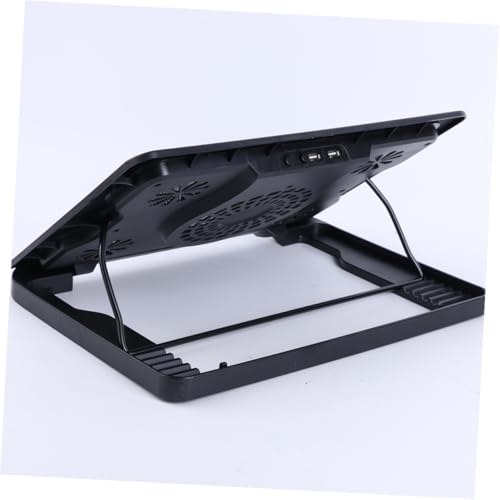 Base para portátil con 5 ventiladores, ajustable, negra miniatura 7