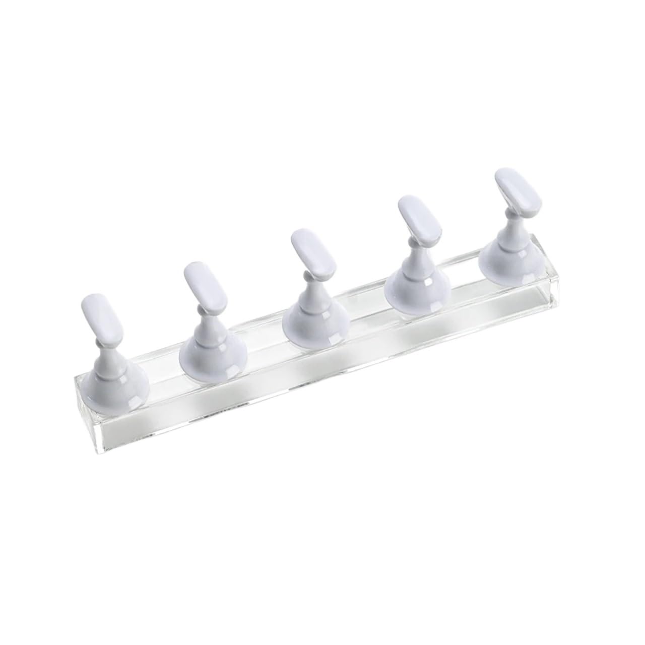 5sets 5pcs/set Metallic Pink Magnetic Nail Stand for Practice Painting Display Press-on False(TD007-19)