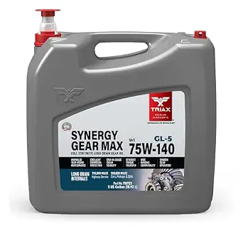 TRIAX Synergy Gear MAX 75W-140 GL-5 Synthetic Gear Oil, 5 Gallon