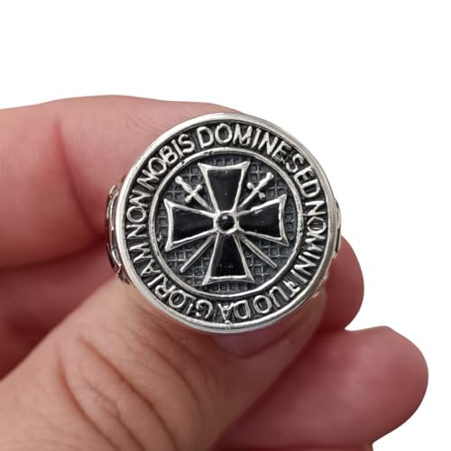 Bague Chevaliers Templiers argent 925 anti-allergie sans nickel bague homme durable