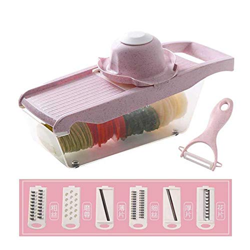 Knoblauchpresse Multifunktionale Gemüseschneider Aktenvernichter Slicer Obst Kartoffelschäler Karottenreibe Küchenzubehör Korb Gemüsehobel