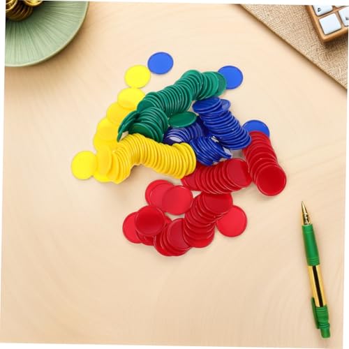 Disques colorés pour maths et tri : lot de 160 jetons éducatifs en plastique rigide