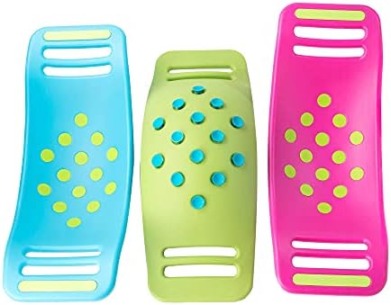 Fat Brain Teeter Popper Blue, Wobble Balance Board, Balance Board with Popping Sounds, Kids Preschool Toy, Popping Board, Gross Motor Skills Development, Balance Board for Kids aged 3 years +