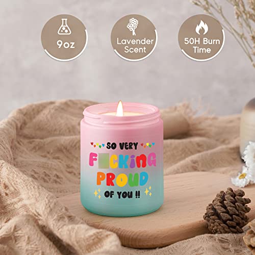 Leado Scented Candles - Proud Of You Gifts For Her - Funny Congratulations, Graduation Gifts, New Job, Promotion Gifts, Well Done, Mothers Day, So Proud Of You Gifts For Women, Friends, Daughters #TOP1