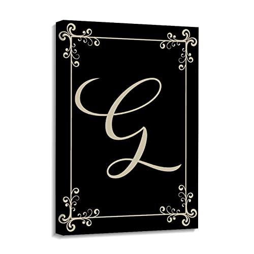 Toile murale lettre G florale pour reussir la deco de sa nouvelle maison