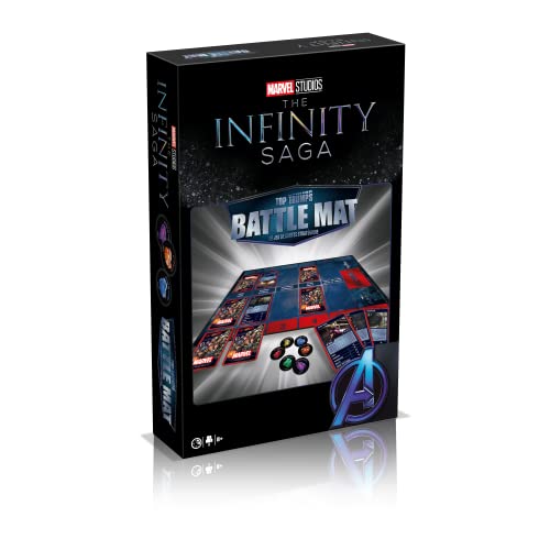 Winning Moves- Top Trumps Battle Mat Marvel Cinematic Universe - Jeu de société - Jeu de Cartes - Jeu de Bataille - 2 Joueurs - A partir de 8 Ans - Version Française