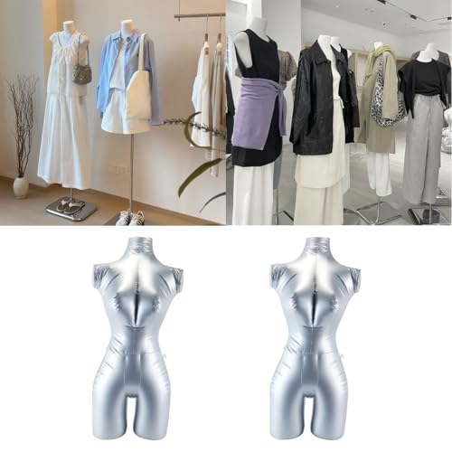 Alide Schaufensterpuppen-Modellständer, Flexibles Werkzeug für den halben menschlichen Körper einer weiblichen Schaufensterpuppe, Kompakter tragbarer Ausstellungsständer für Damenbekleidung