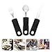 Beavorty Elderly Tableware Stainless Cutlery Handle Elderly Cutlery Easy Clean Utensils Set