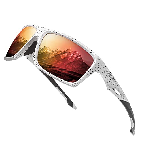 KAPVOE Polarisierende Sport-Sonnenbrille hohe Definition hohen Kontrast Objektiv für Männer Frauen Radfahren Laufen Fahren Angeln Angeln Golf 14 Cover