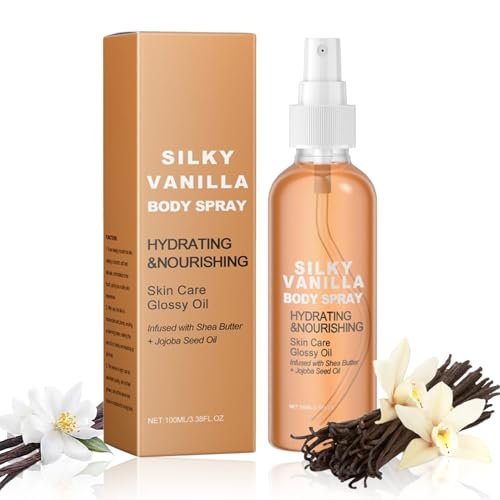 Huile Parfumée Corps,Vanilla Body Oil,Huile Essentielle Vanille,Huile pour le corps à la vanille et au cachemire,Huile hydratante pour le corps parfums vanille pour tous les types (1)