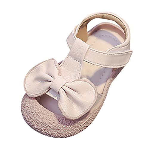 Toddler Girls' Shoes Wrapped Toe Bow Decorated Sandals Soft Bottom Beach Shoes Princess Shoes Size 3 Sandals