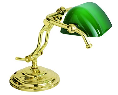 Lampe de table en laiton petite taille pour bureau et salon cocooning
