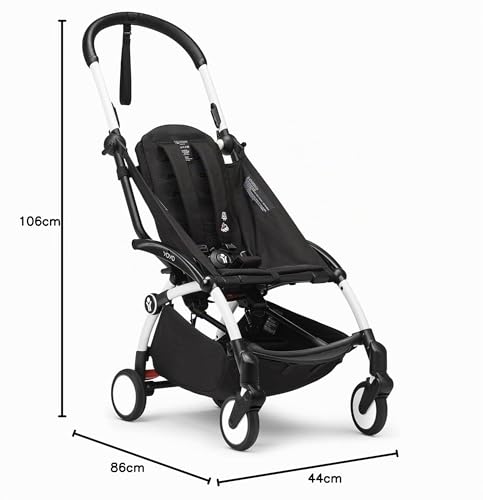 Miniatura 8 de Chasis Del Stokke Yoyo3, Blanco - No Incluye Juego De Textiles- Contiene Arnés De 5 Puntos, Respaldo Reclinable Multiposición, Capota Extensible, Correa Acolchada Para El Hombro Y Bolsa Almacenamiento
