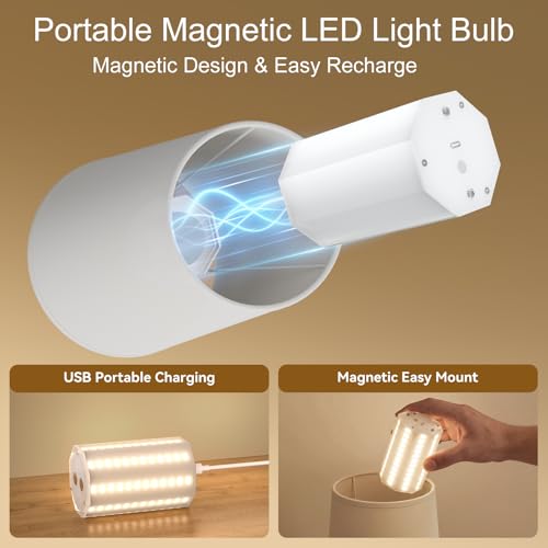 Image of Ouyulong Battery Operated Wall Sconces Set of 2, Wireless Rechargeable Dimmable Wall Light with 15000mAh RGB Bulb and Remote for Bedroom, Living Room, Hallway, Gold, 13.4in