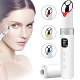 ANLAN Masajeador de Ojos con Luz LED, 38-45° Calor, Vibración Sónica, Pantalla LCD, USB Recargable, Remover las Arrugas para Oscuro Círculos y Hinchazón, Facial Anti-envejecimiento