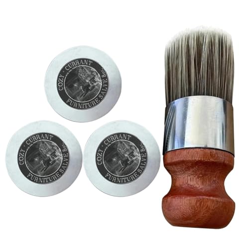 Kexpery Furniture Salve Lederpflege, natürliche Ledercreme, verjüngt und nährt Lederbalsam mit Bürste für Sofa, Autositze (3 Pasten und 1 Bürste)