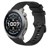 GIOPUEY Cinturini Compatibile con Amazfit Balance 2 XT, Morbido Silicone Cinturino [Resistente all'Usura] [Traspirante] - Black