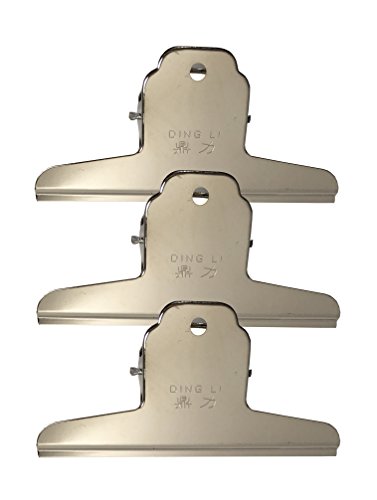 (5.7 Inch/14.5cm) Extra Large Heavy Duty Strong Metal Paper Clips Binder Clips Bulldog Clips File Paper Clamps for Home School Office Factory (Pack of 3)