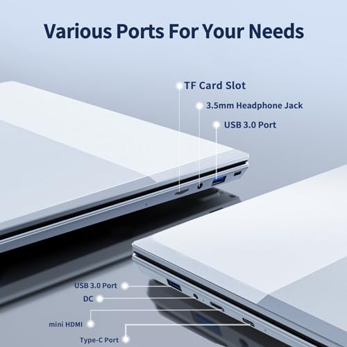 2024 Newest 14" Laptop Windows 11, 8GB RAM 512GB SSD, Intel Quad-Core Processor (up to 2.9GHz), IPS FHD 1080P Display Laptop Computer with USB Type-C&A, Mini HDMI, TF Card Slot, WiFi, Slim - Image 7
