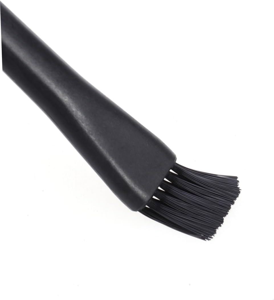 5 Pcs Anti Static ESD Cleaning Keyboard Brush with Plastic Round Handle | Nylon Bristles, Portable Size, for Keyboard and Cellphone, Black Finish, Hard to Reach Spaces