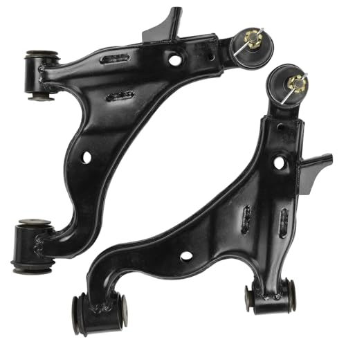 Image of Detroit Axle - RWD Front End Kit for 2005-2015 Toyota Tacoma, 2 Lower Control Arms with Ball Joint 4 Outer Inner Tie Rods 2 Boots 2006 2007 2008 2009 2010 2011 2012 2013 2014 Replacement