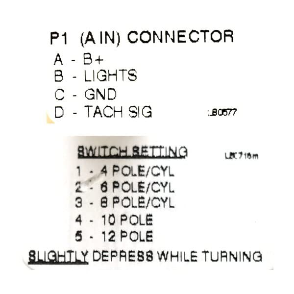 Faria Boat Tachometer Gauge THC622A | South Bay 3 1/4 Inch Black