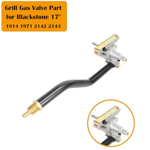 Griddle Burner Control Valve Replacement Part for Blackstone 17 Inch Tabletop Grills 1814 1971 2142 2143, Griddle Valve Replacement with Gas Rail, Compatible with Blackstone Grill Valve by MOASKER - Image 2