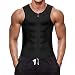 Produktbild Herren Taille Weste für Gewichtsverlust Hot Neopren Korsett Body Shaper Reißverschluss Fitness Sport Gym Tank Top Shirts Gr. L, Schwarz