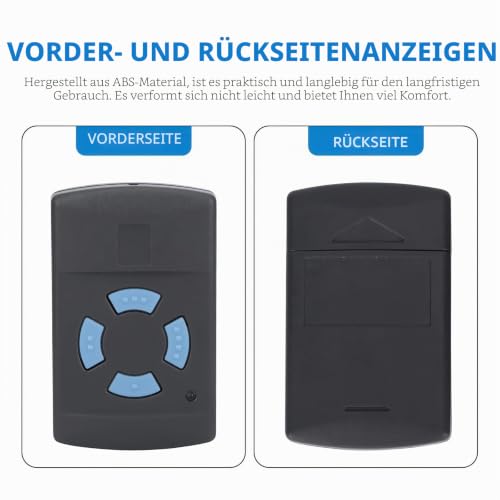 Viitech 2 Stück Garagentor Handsender für Hörmann HSM4-868, Fernbedienung Garagentor 868, 4-Befehl 868,3MHz Fernbedienung für Hörmann HSM 2/4,HSM4-868 HSE2-868 HS4-868