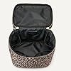 Amazon Essentials Womens Multifunctional Quilted Cosmetic Case with Makeup Brush Storage, Leopard, One Size #2