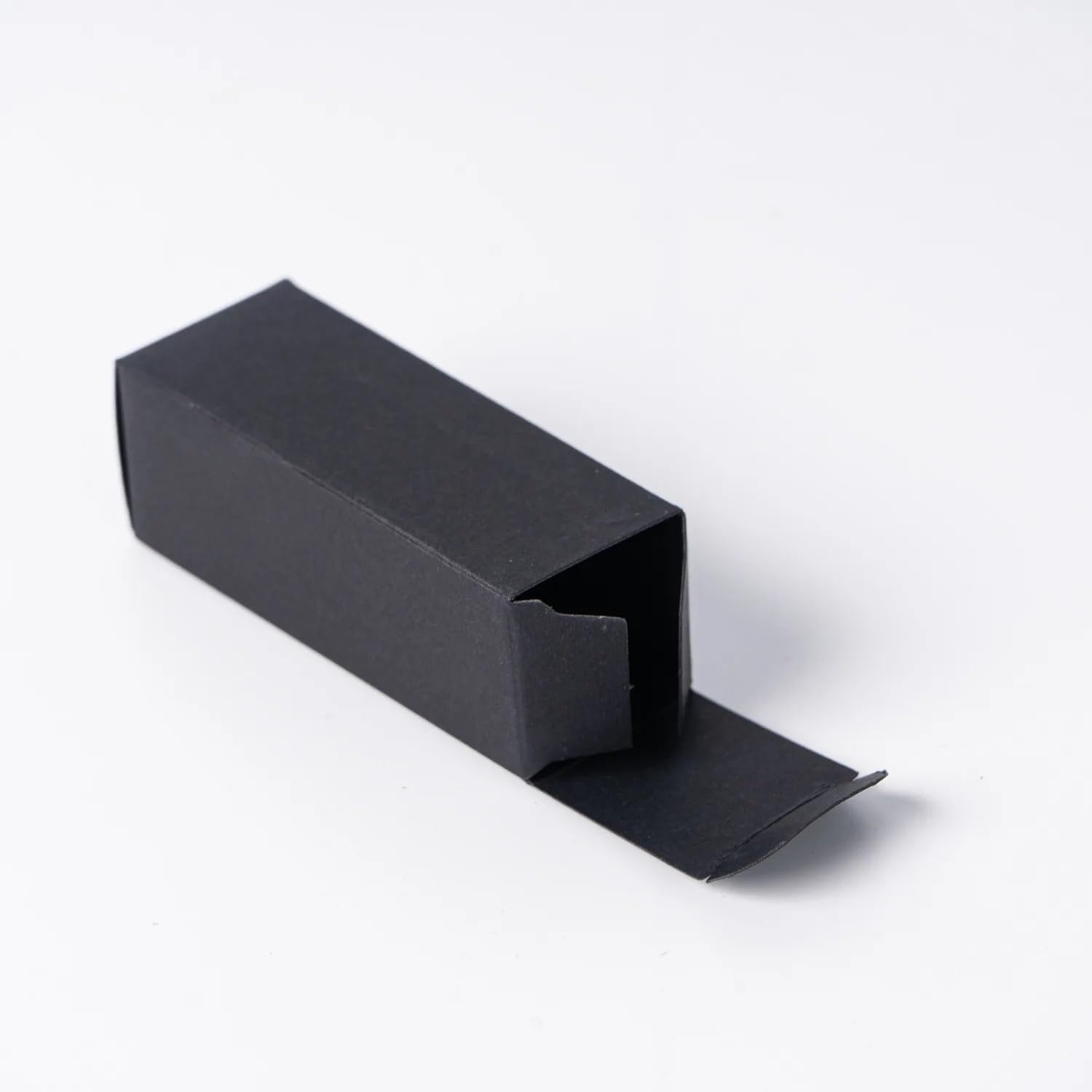 Packung Kraftpapier-Lippenstiftetuis 50 Stück rechteckige Faltschachtel aus Kraftpapier | For Kerzenbonbons(Black,7x7cm LxW,12cm H)