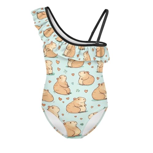 Image of Yzaoxia Girls Swimsuits One Piece Bathing Suit Sleeveless Gymnastics Swimwear for Kids 3-14Y